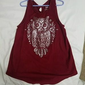 This is a maroon tank top